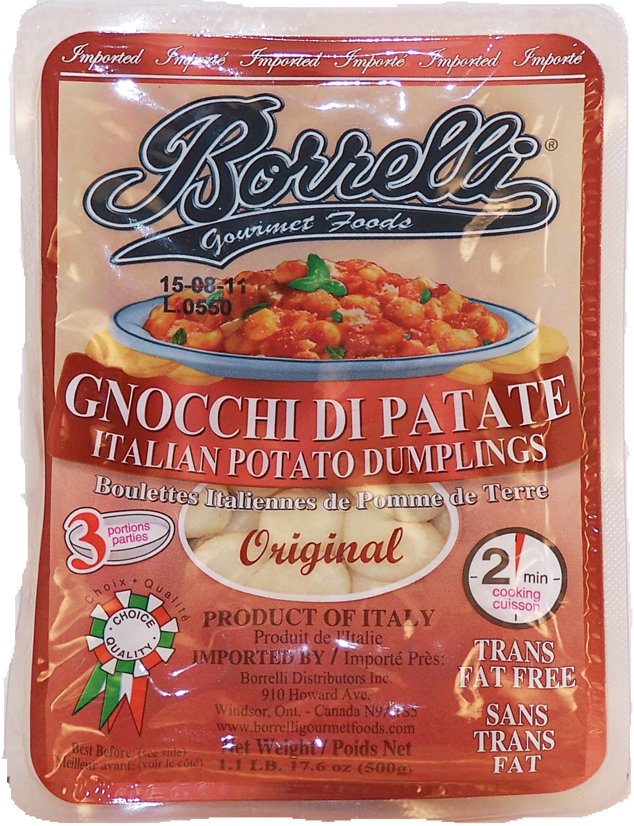 Borrelli Gourmet Foods gnocchi di patate potato Full-Size Picture